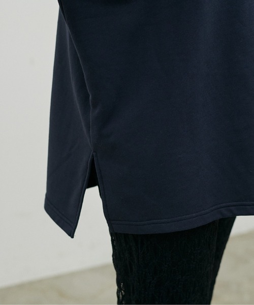 LARUTA（ラルータ）の「【LARUTA】ポロスウェットカットソープルオーバー（Tシャツ/カットソー・レディース・アイボリー/グレイッシュベージュ/ネイビー・FREE）」の7枚目の写真