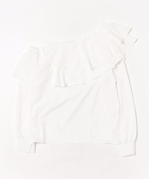 Ritzy(リッツィー)の「オフショルダーボリューム フリル トップス(シャツ/ブラウス・レディース・ホワイト・M/L)」の6枚目の写真