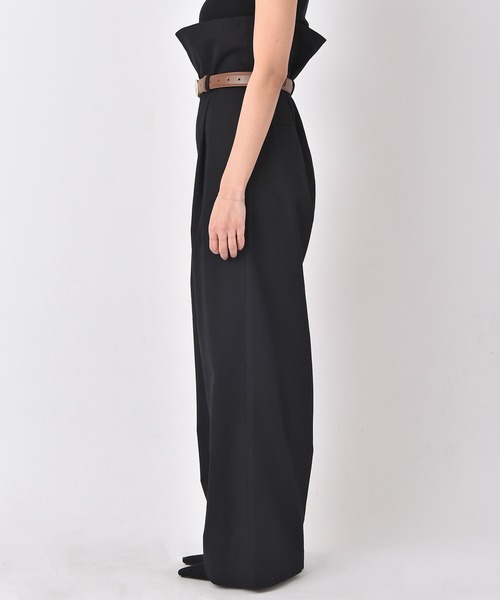 AKTE（アクテ）の「ペーパーバックウエストベルトパンツ（その他パンツ・レディース・ホワイト/ブラック・2/2T）」の21枚目の写真