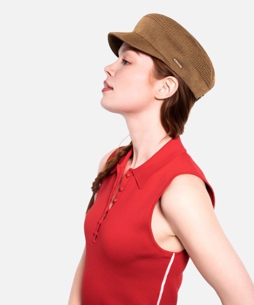 KANGOL(カンゴール)の「KANGOL TROPIC VENTAIR MAU / カンゴール(キャスケット・レディース・ブラック/ホワイト/タン・S/M/L/XL)」の4枚目の写真