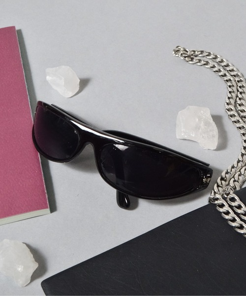 DOUBLE STEAL（ダブルスティール）の「スクエアサングラス(スリムウェリントン/ワイドスクエア)（サングラス・メンズ・ブラック系1/グレー系1/シルバー系1/ブラック系2/ホワイト系1・FREE）」の6枚目の写真