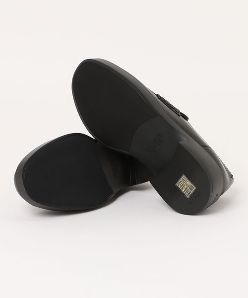 G.H.BASS（ジーエイチバス）の「G.H.BASS / BA41216 BLACK / ラバーソール 厚底コインローファー（ローファー・レディース・ブラック・5/6/7/8）」の3枚目の写真