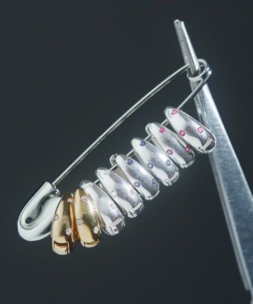 TEN.(テン)の「【新作】SILVER925 ポルカピアス (シンセティックルビー)(ピアス(両耳用)・レディース・シルバー・FREE)」の8枚目の写真