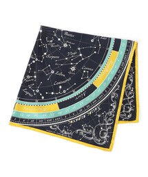 【別注】manipuri STAR MAP シルクスカーフ