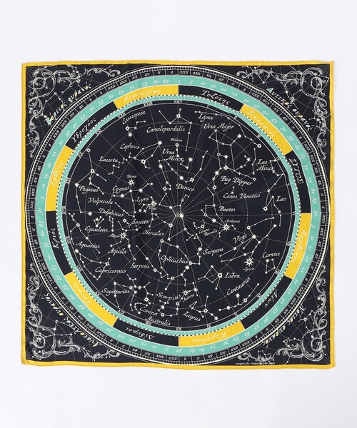 manipuri（マニプリ）の「【別注】manipuri STAR MAP シルクスカーフ（バンダナ/スカーフ・レディース・ダークネイビー・FREE）」の3枚目の写真