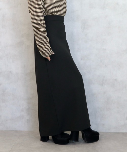 CECIL McBEE（セシルマクビー）の「リブ無地ナロースカート（スカート・レディース・モカ/ブラック/アイボリー・MEDIUM/LARGE）」の11枚目の写真