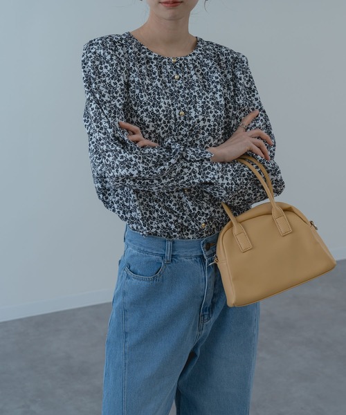 ANNA LUNA(アンナルナ)の「【ANNA LUNA】大人フェミニン に着映える 小花柄 ブラウス(シャツ/ブラウス・レディース・オフホワイト/ブラック・MEDIUM)」の14枚目の写真