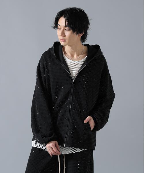 DANKE SCHON（ダンケシェーン）の「DankeSchon/ダンケシェーン/LINESTONE ZIP HOODIE（パーカー・メンズ・ブラック・M/L）」の5枚目の写真