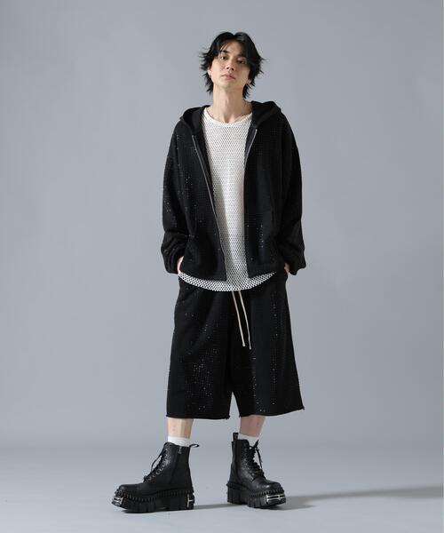 DANKE SCHON（ダンケシェーン）の「DankeSchon/ダンケシェーン/LINESTONE ZIP HOODIE（パーカー・メンズ・ブラック・M/L）」の8枚目の写真