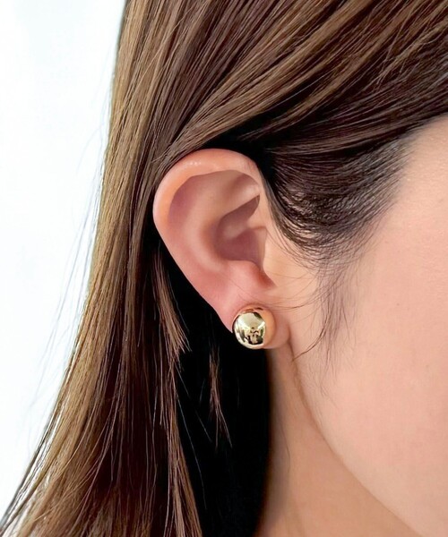 grace grace （グラスグラス）の「【grace grace/グラスグラス】ラウンドドームピアス（ピアス（両耳用）・レディース・シルバー/ゴールド・FREE）」の8枚目の写真