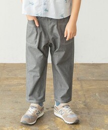 【爽やかシャンブレー】クロップドパンツ