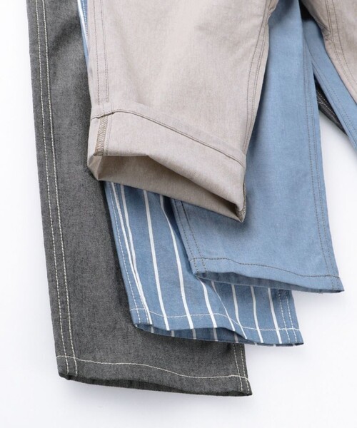 BRANSHES（ブランシェス）の「【爽やかシャンブレー】クロップドパンツ（その他パンツ・キッズ・ベージュ/ネイビー/ブラック/ブルー・150/140/130/110/100/120/90）」の7枚目の写真