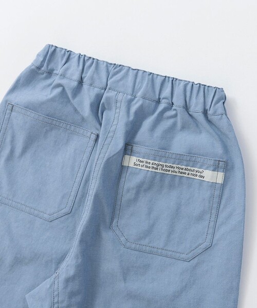 BRANSHES（ブランシェス）の「【爽やかシャンブレー】クロップドパンツ（その他パンツ・キッズ・ベージュ/ネイビー/ブラック/ブルー・150/140/130/110/100/120/90）」の10枚目の写真