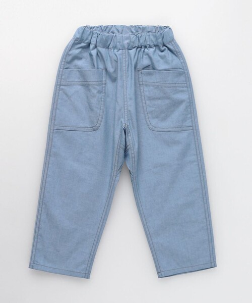 BRANSHES（ブランシェス）の「【爽やかシャンブレー】クロップドパンツ（その他パンツ・キッズ・ベージュ/ネイビー/ブラック/ブルー・150/140/130/110/100/120/90）」の14枚目の写真