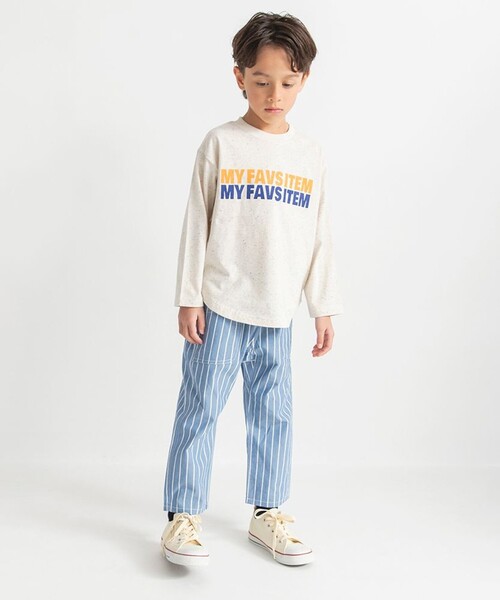 BRANSHES（ブランシェス）の「【爽やかシャンブレー】クロップドパンツ（その他パンツ・キッズ・ベージュ/ネイビー/ブラック/ブルー・150/140/130/110/100/120/90）」の16枚目の写真