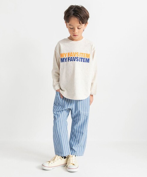 BRANSHES（ブランシェス）の「【爽やかシャンブレー】クロップドパンツ（その他パンツ・キッズ・ベージュ/ネイビー/ブラック/ブルー・150/140/130/110/100/120/90）」の17枚目の写真