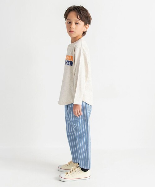BRANSHES（ブランシェス）の「【爽やかシャンブレー】クロップドパンツ（その他パンツ・キッズ・ベージュ/ネイビー/ブラック/ブルー・150/140/130/110/100/120/90）」の18枚目の写真