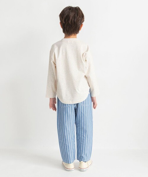 BRANSHES（ブランシェス）の「【爽やかシャンブレー】クロップドパンツ（その他パンツ・キッズ・ベージュ/ネイビー/ブラック/ブルー・150/140/130/110/100/120/90）」の19枚目の写真
