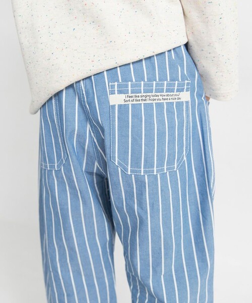 BRANSHES（ブランシェス）の「【爽やかシャンブレー】クロップドパンツ（その他パンツ・キッズ・ベージュ/ネイビー/ブラック/ブルー・150/140/130/110/100/120/90）」の20枚目の写真