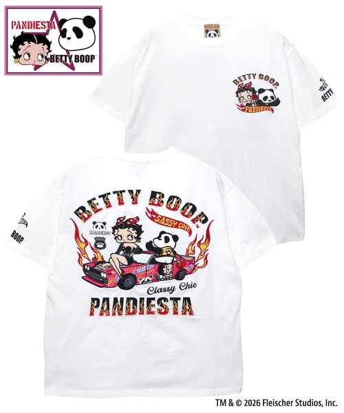 セール】BETTY BOOP×PANDIESTA イタ車ライドBETTY Tシャツ(M2)（T