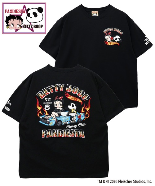 BETTY BOOP×PANDIESTA イタ車ライドBETTY Tシャツ(M2)（Tシャツ