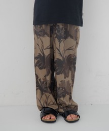 MAKE YOUR DAY（メイクユアデイ）の「宇宙と花柄テロテロフル丈パンツ■80～140cm（その他パンツ）」