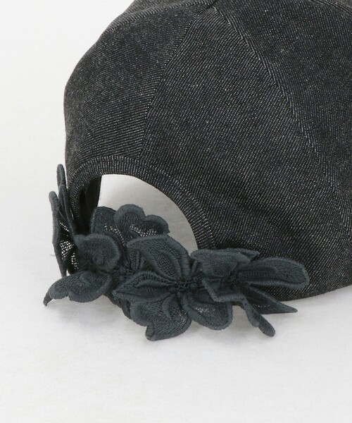 Athena New York（アシーナニューヨーク）の「＜Athena New York＞ALICIA フラワー キャップ（キャップ・レディース・ブラック/オフホワイト・FREE）」の8枚目の写真