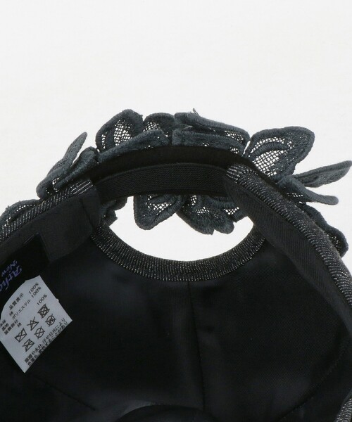 Athena New York（アシーナニューヨーク）の「＜Athena New York＞ALICIA フラワー キャップ（キャップ・レディース・ブラック/オフホワイト・FREE）」の10枚目の写真