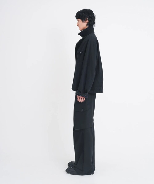 Tamme(タム)の「【TAMME/タム】OVER CARGO SWEAT PANTS(カーゴパンツ・メンズ・ブラック/グレー・1/2)」の10枚目の写真