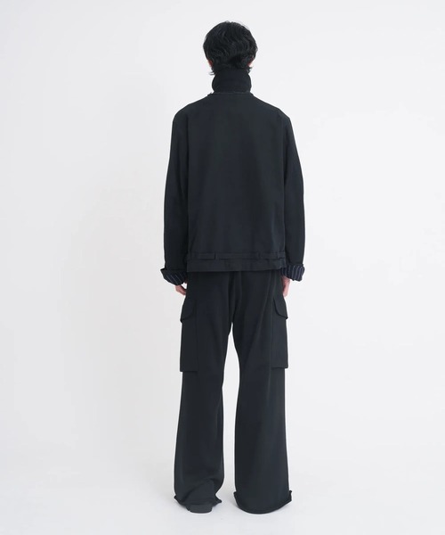 Tamme(タム)の「【TAMME/タム】OVER CARGO SWEAT PANTS(カーゴパンツ・メンズ・ブラック/グレー・1/2)」の11枚目の写真