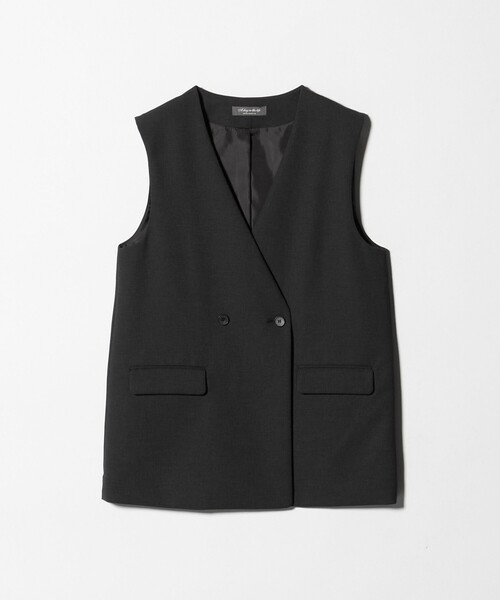 A DAY IN THE LIFE UNITED ARROWS(アデイインザライフユナイテッドアローズ)の「メッシュ 2ボタン ジレ ‐セットアップ対応・ウォッシャブル‐<A DAY IN THE LIFE>(ベスト・レディース・ネイビー/ベージュ/ダークグレー・FREE)」の14枚目の写真