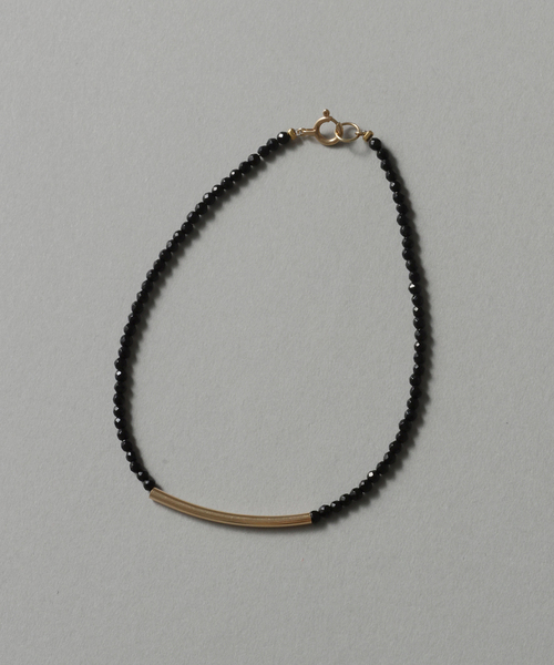 Lilas(リラ)の「ゴールドパイプオニキスブレスレット K10(ブレスレット・レディース・ゴールド・FREE)」の7枚目の写真