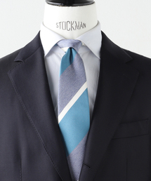 FRANCO BASSI（フランコバッシ）の「FRANCO BASSI (フランコ バッシ) Melange Twill Stripe タイ（ネクタイ）」