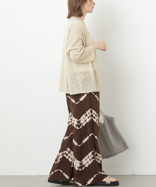 JOURNAL STANDARD relume（ジャーナルスタンダード　レリューム）の「《追加 / 新色》PEリネンルーズプルオーバー（ニット/セーター・レディース・ピンク系その他/ベージュ系その他/ブラック/チャコールグレー・FREE）」の18枚目の写真