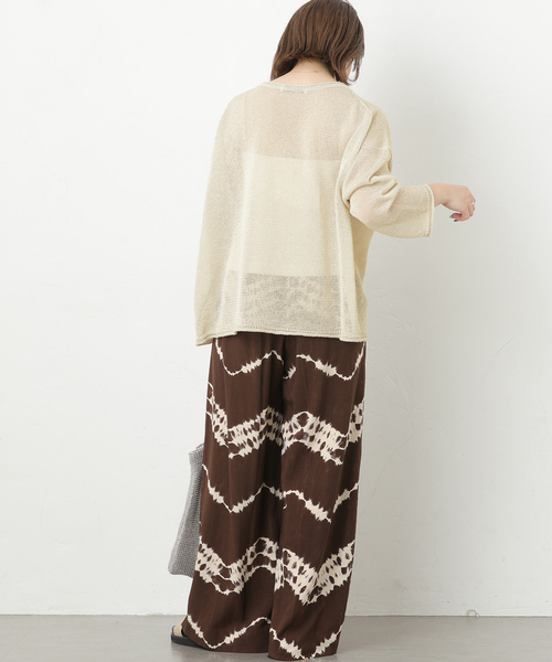 JOURNAL STANDARD relume（ジャーナルスタンダード　レリューム）の「《追加 / 新色》PEリネンルーズプルオーバー（ニット/セーター・レディース・ピンク系その他/ベージュ系その他/ブラック/チャコールグレー・FREE）」の19枚目の写真