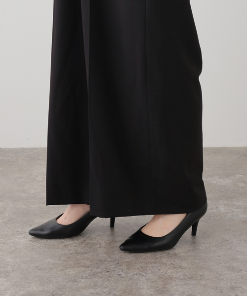 La TOTALITE（ラトータリテ）の「フリルシャツセットオールインワン（つなぎ/オールインワン・レディース・ベージュ/ブラック・FREE）」の15枚目の写真