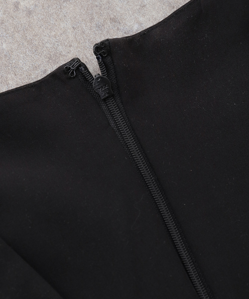 La TOTALITE（ラトータリテ）の「フリルシャツセットオールインワン（つなぎ/オールインワン・レディース・ベージュ/ブラック・FREE）」の16枚目の写真