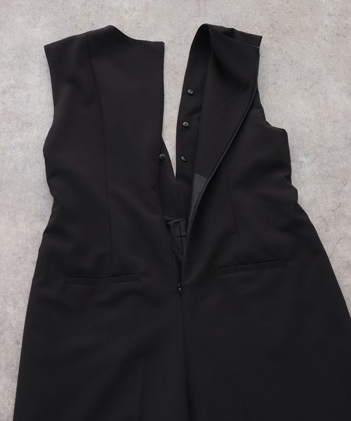 La TOTALITE（ラトータリテ）の「フリルシャツセットオールインワン（つなぎ/オールインワン・レディース・ベージュ/ブラック・FREE）」の17枚目の写真