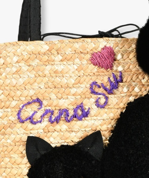 アナスイ　蝶刺繍タッセル付きかごバッグ TITIプランク かごバッグ（かごバッグ）｜ANNA SUI（アナスイ）の