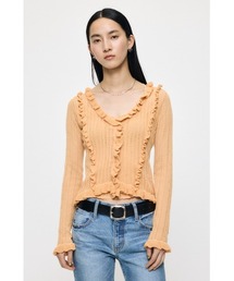 MOUSSY | 【26年SS新作】POINTELLE RUFFLE カーディガン&キャミソール(カーディガン/ボレロ)