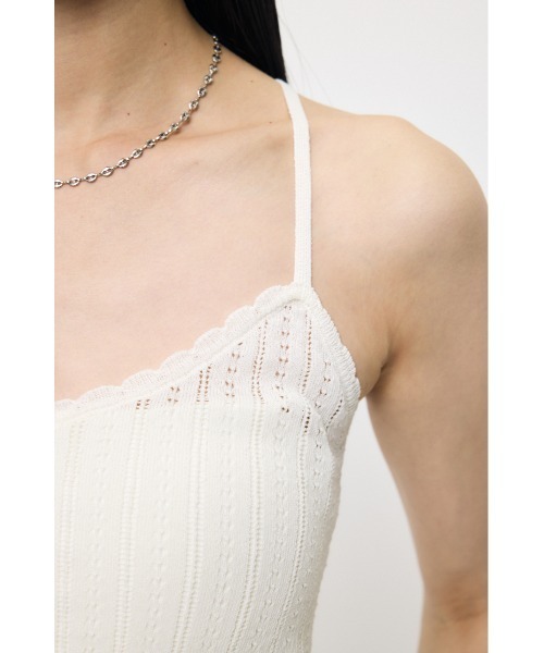 MOUSSY(マウジー)の「【26年SS新作】POINTELLE RUFFLE カーディガン&キャミソール(カーディガン/ボレロ・レディース・オフホワイト/ブラック/ライトイエロー・FREE)」の22枚目の写真