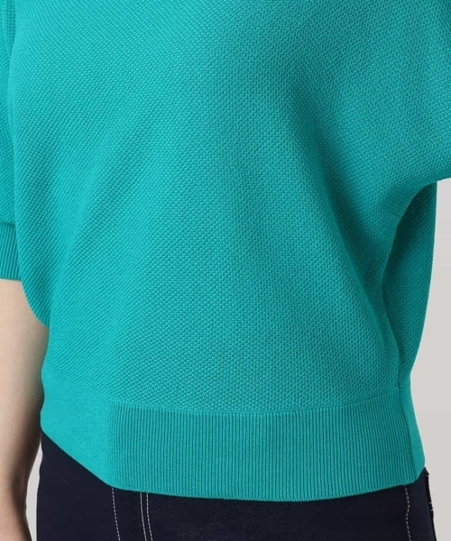 MK MICHEL KLEIN（エムケーミッシェルクラン）の「鹿の子編みドルマンニット/UVカット/洗える（ニット/セーター・レディース・ベージュ/グリーン/ブラウン・38）」の10枚目の写真