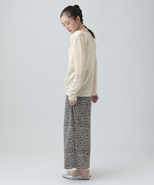 LEPSIM（レプシィム）の「スラブドレーププルオーバー《2点セット》　659142（Tシャツ/カットソー・レディース・オフホワイト/ライトグレー/ブラック・FREE）」の8枚目の写真