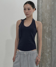 MULTIWAY STRAP HALTER TOP (DEEP NAVY)
