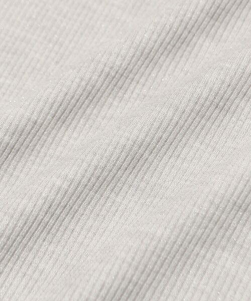 le.coeur blanc（ルクールブラン）の「ラメテレコタンク（タンクトップ・レディース・ライトグレー/ブラック/オフホワイト・38）」の7枚目の写真