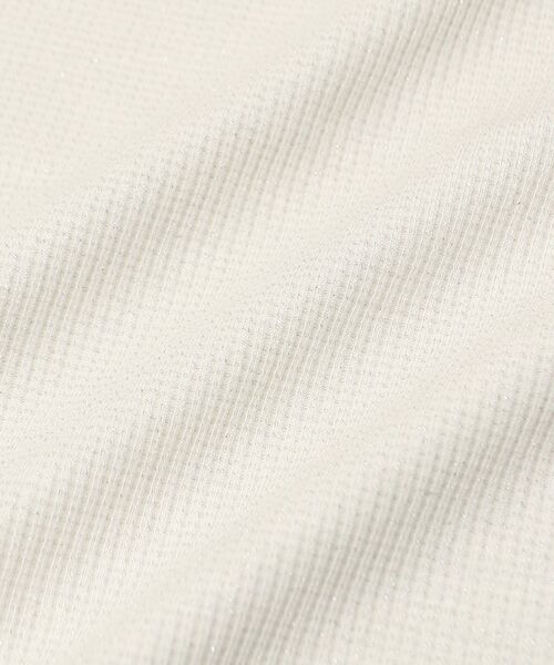 le.coeur blanc（ルクールブラン）の「ラメテレコタンク（タンクトップ・レディース・ライトグレー/ブラック/オフホワイト・38）」の8枚目の写真