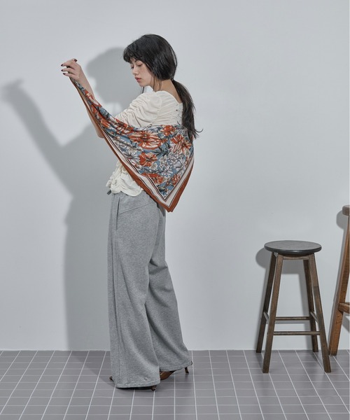 THE YOn(ザヨン)の「2WAYシャーリングシアーハーフスリーブカーディガン(Tシャツ/カットソー・レディース・オレンジ/ブラック/アイボリー・FREE)」の19枚目の写真