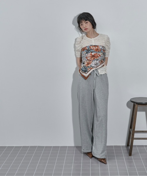 THE YOn(ザヨン)の「2WAYシャーリングシアーハーフスリーブカーディガン(Tシャツ/カットソー・レディース・オレンジ/ブラック/アイボリー・FREE)」の16枚目の写真