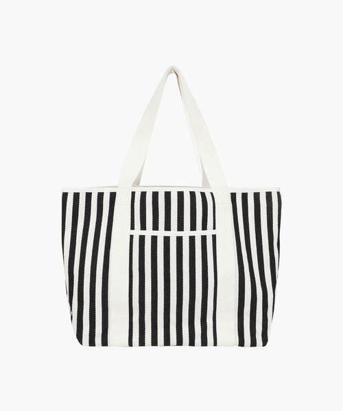 MARITHE + FRANCOIS GIRBAUD(マリテフランソワジルボー)の「REGULAR LOGO BIG COTTON BAG(トートバッグ・レディース・ブルー/ナチュラル/ストライプ・フリー)」の7枚目の写真
