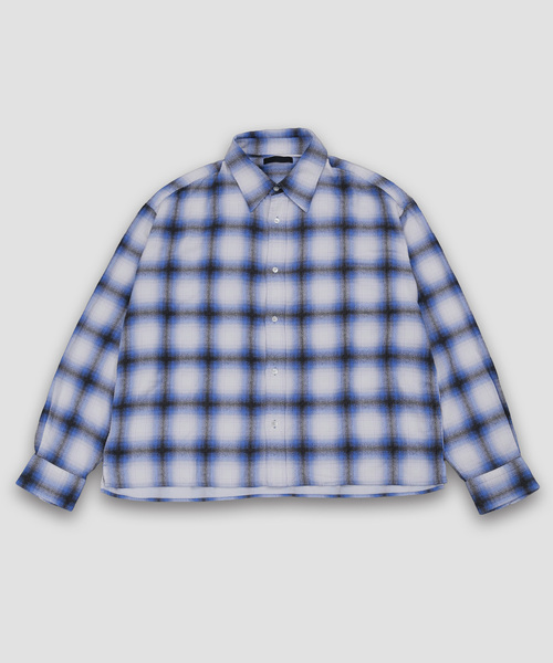 WISM（ウィズム）の「NAMELESSNESS / ネームレスネス RAYON LONG SLEEVE SHIRT（シャツ/ブラウス・メンズ・ブラック/ブルー系その他・3/2）」の2枚目の写真